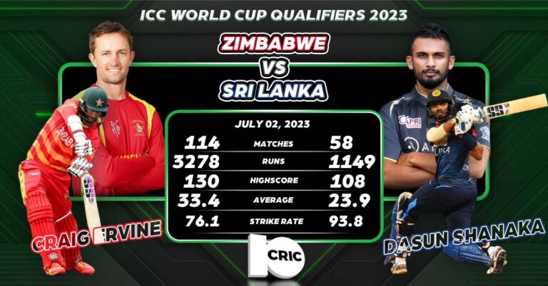 Zimbabwe vs Sri Lanka, Super Sixes | Match 4 | ICC Cricket World Cup Qualifiers 2023